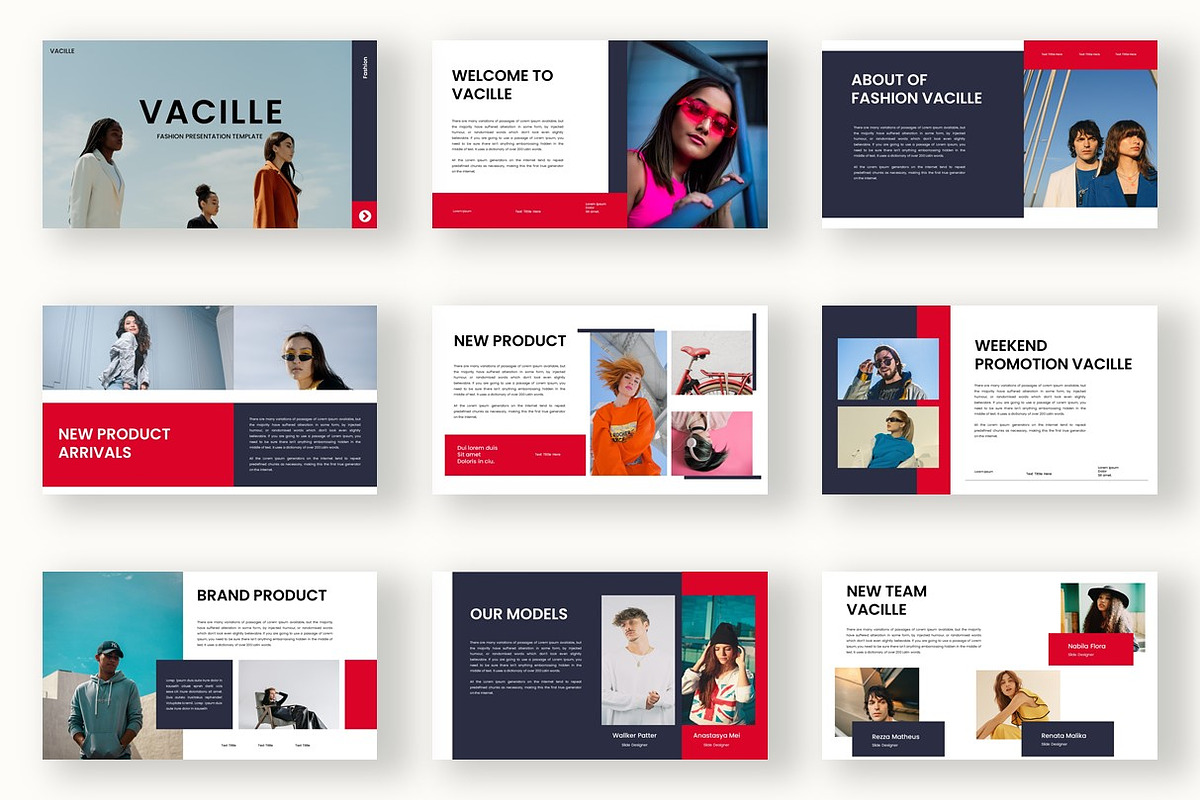 Vacile - Fashion PowerPoint Template, a Presentation Template by kreatifreya (Photo 2 of 5)