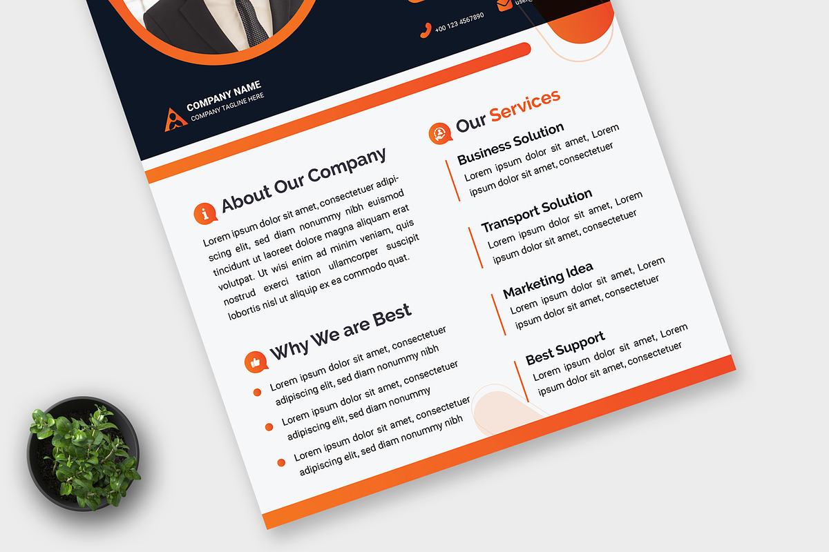 Creative Flyer Layout, a Flyer Template by MightyDesign (Photo 5 of 8)