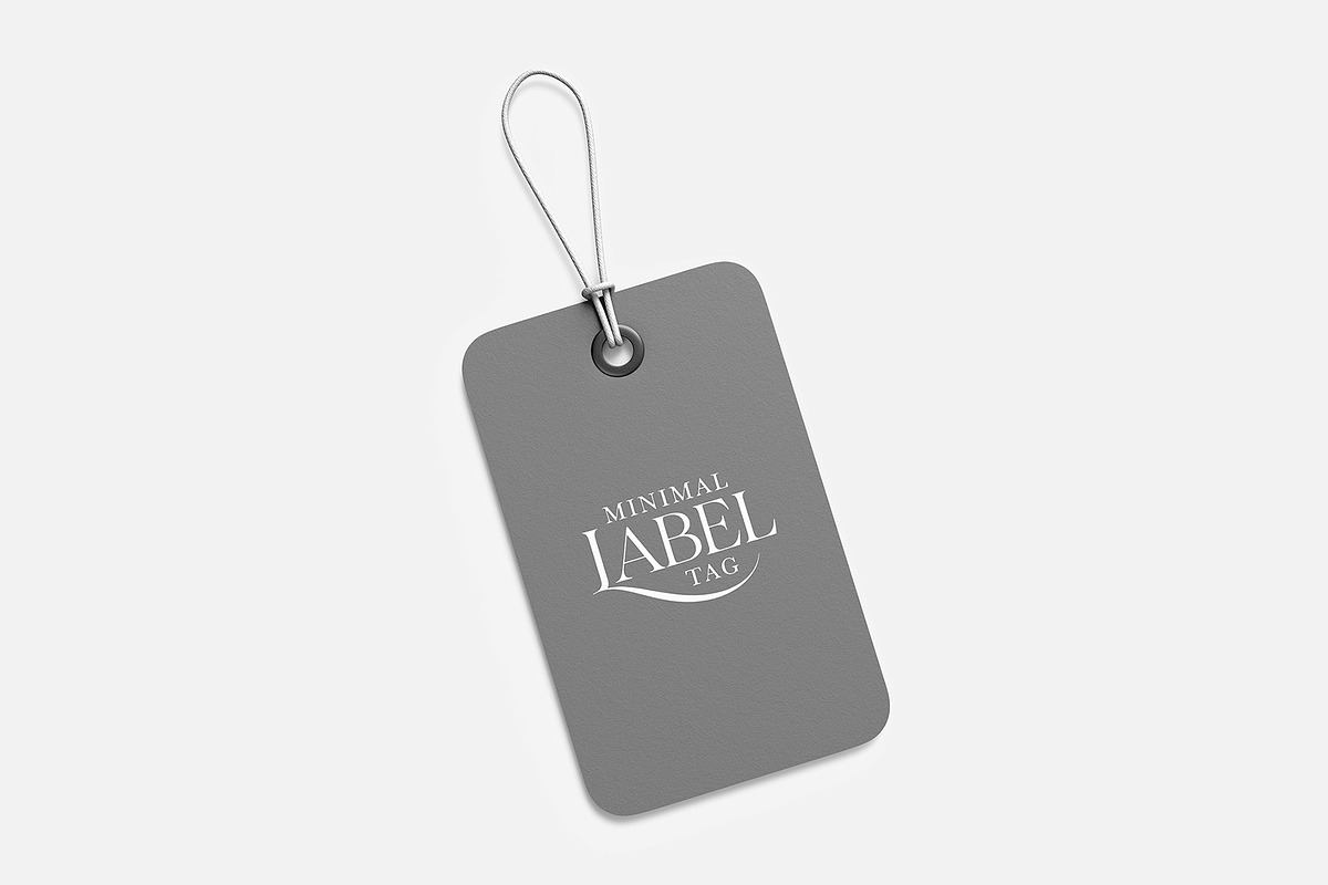 Minimal Label Tag Mockup PSD, an Advertising Mockup by graphypix (Photo 4 of 4)