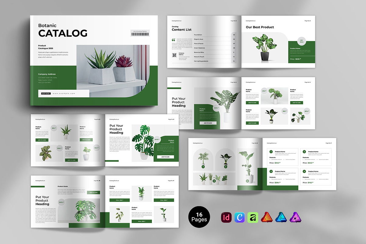 Catalog Brochure Template Landscape, a Brochure Template by Spark_Creative (Photo 1 of 11)