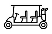 Golf Cart icon, an Outline Icon by Sumberpangan (Thumbnail 5 of 5)