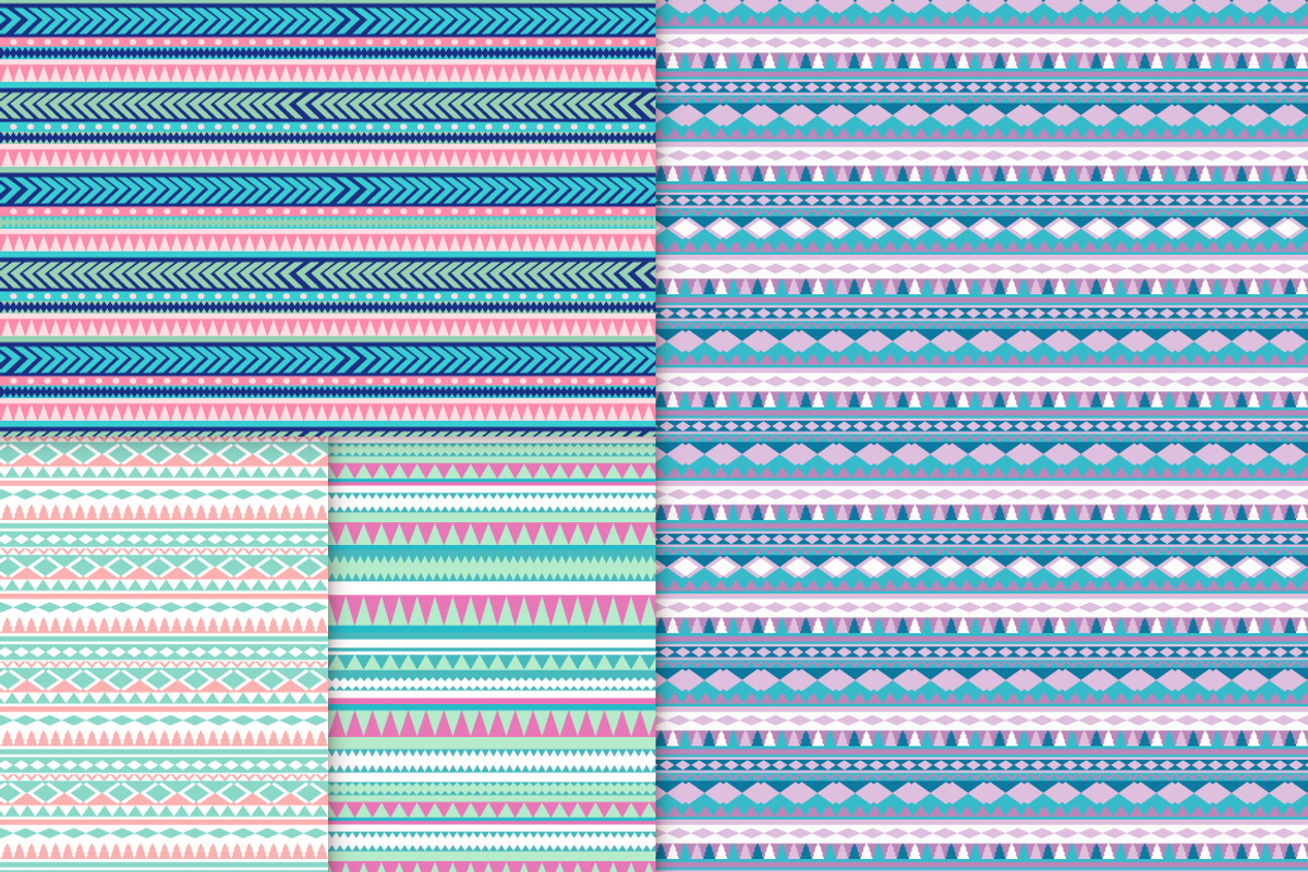 Boho stripes patterns, a Pattern Graphic by Markovka (Photo 2 of 7)