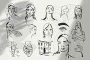 Feminine abstract poster gallery, a Person Illustration by Anastasy_helter (Thumbnail 17 of 32)