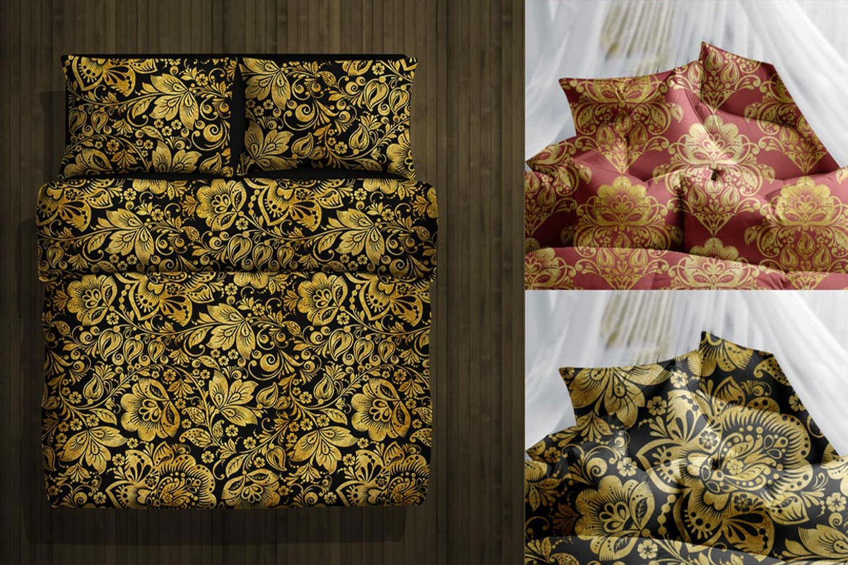 Floral gold seamless pattern, a Pattern Graphic by antuanetto (Photo 8 of 9)