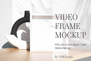 Video Photo Frame Mockup Square MP4