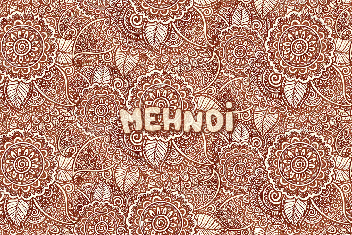 20 Indian mehndy style elements, a Pattern Graphic by Art of Sun (Photo 4 of 7)