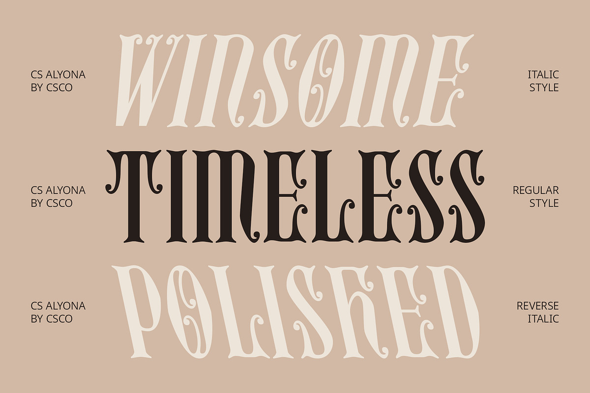 CS Alyona – Gothic Font, a Serif Font by Craft Supply Co. (Photo 2 of 8)