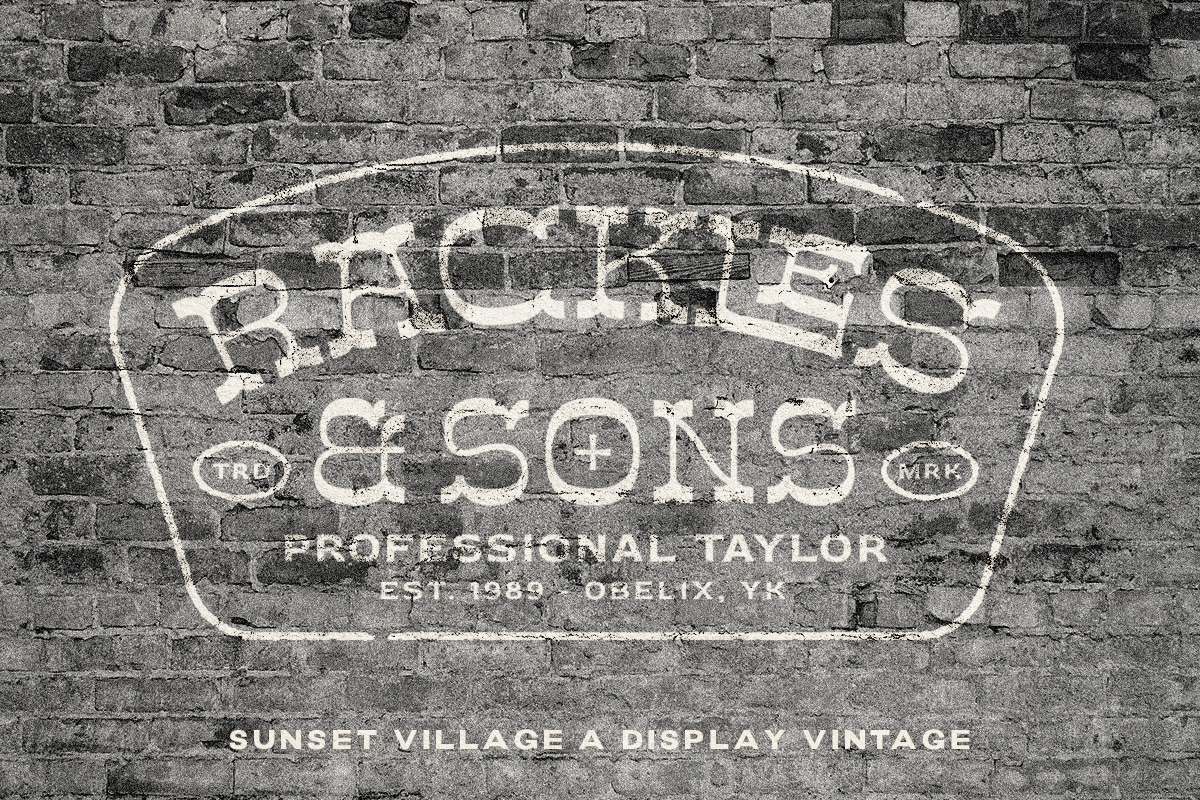 Sunset Village - Display Typeface, a Handwritten Font by Letterhend Studio (Photo 6 of 9)