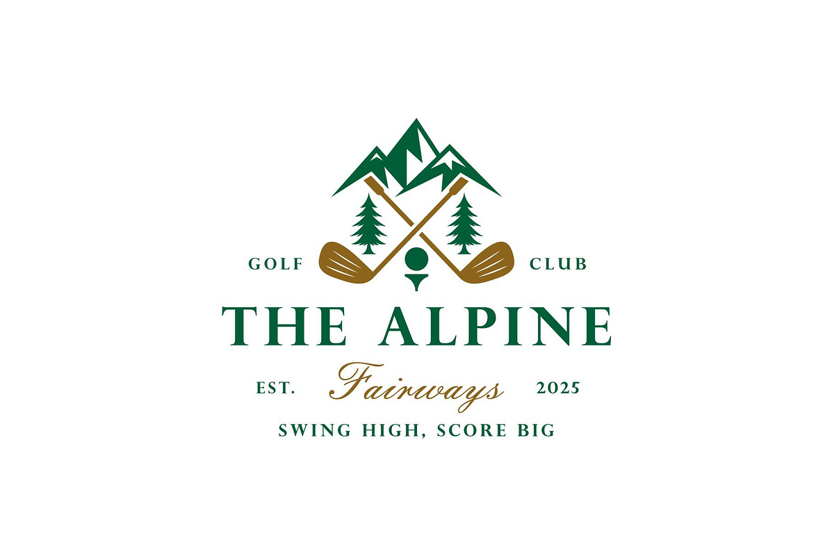 Mountain Golf Logo, a Branding & Logo Template by Buqancreative (Photo 1 of 3)