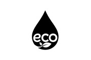 Eco Water Drop Leaf Icon Bundle, an Icon by Designer_Momina (Thumbnail 2 of 10)