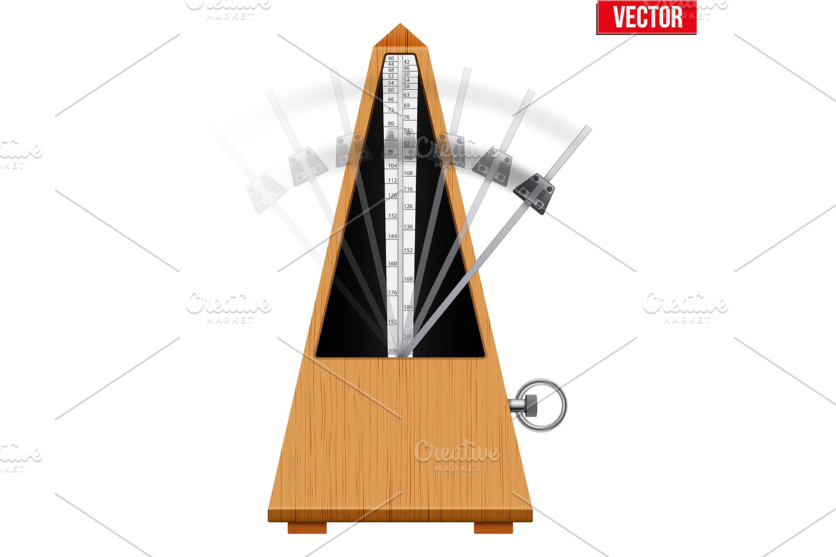Metronome vector illustration, an Education Illustration by Vitamin