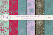 Floral Seamless Pattern, a Pattern Graphic by Lavender Mint Graphics (Thumbnail 1 of 3)