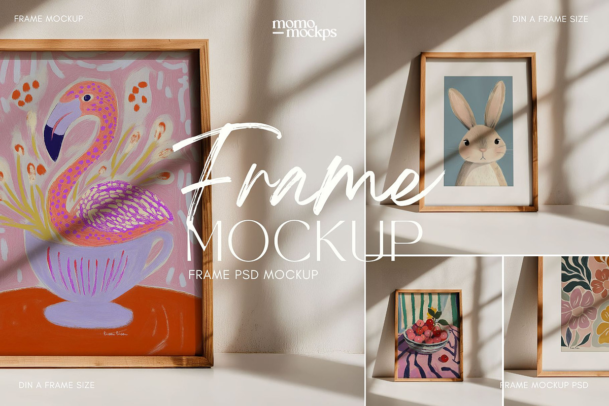 Leaning Frame Poster Mockup | PSD, a Household Mockup by momomockps (Photo 2 of 8)