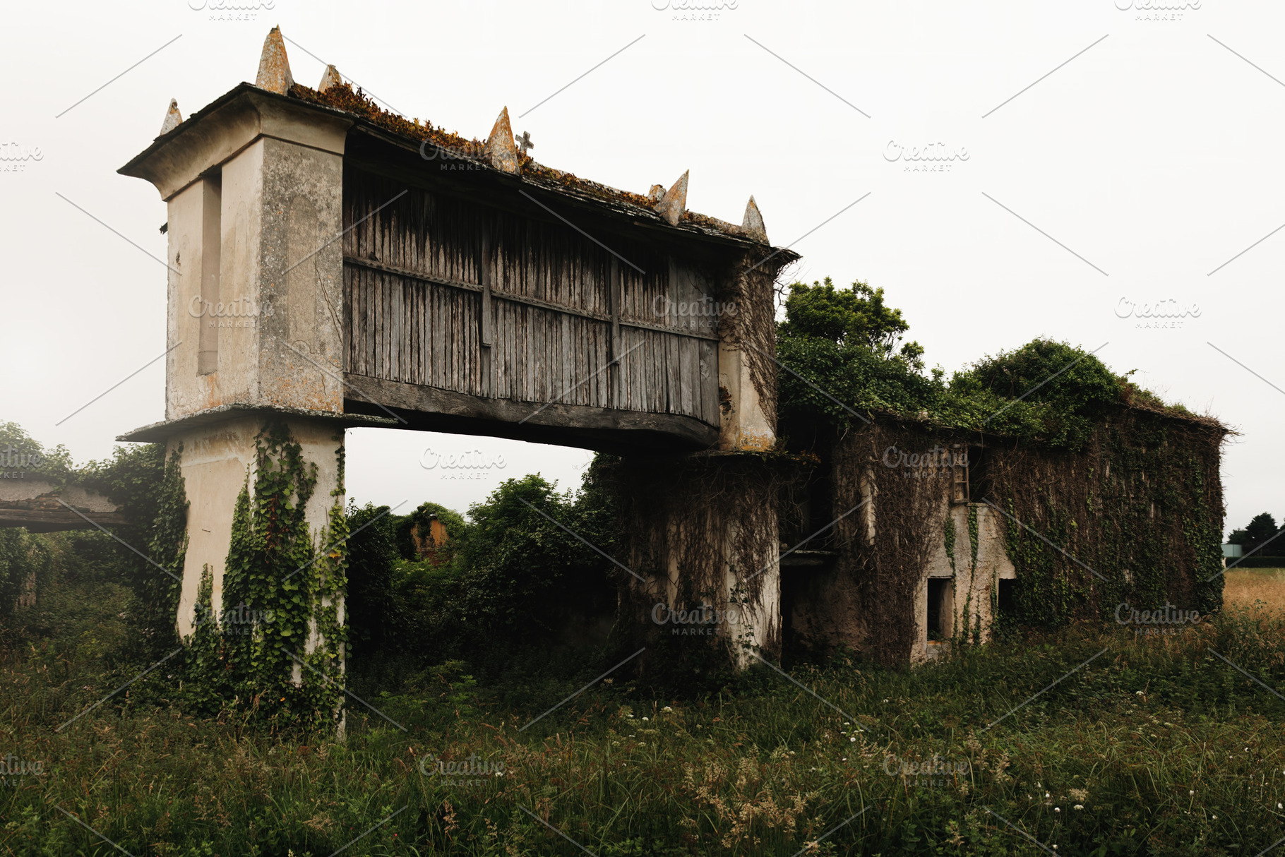 Galician hórreo, rural architecture,, an Architecture Photo by Perpis