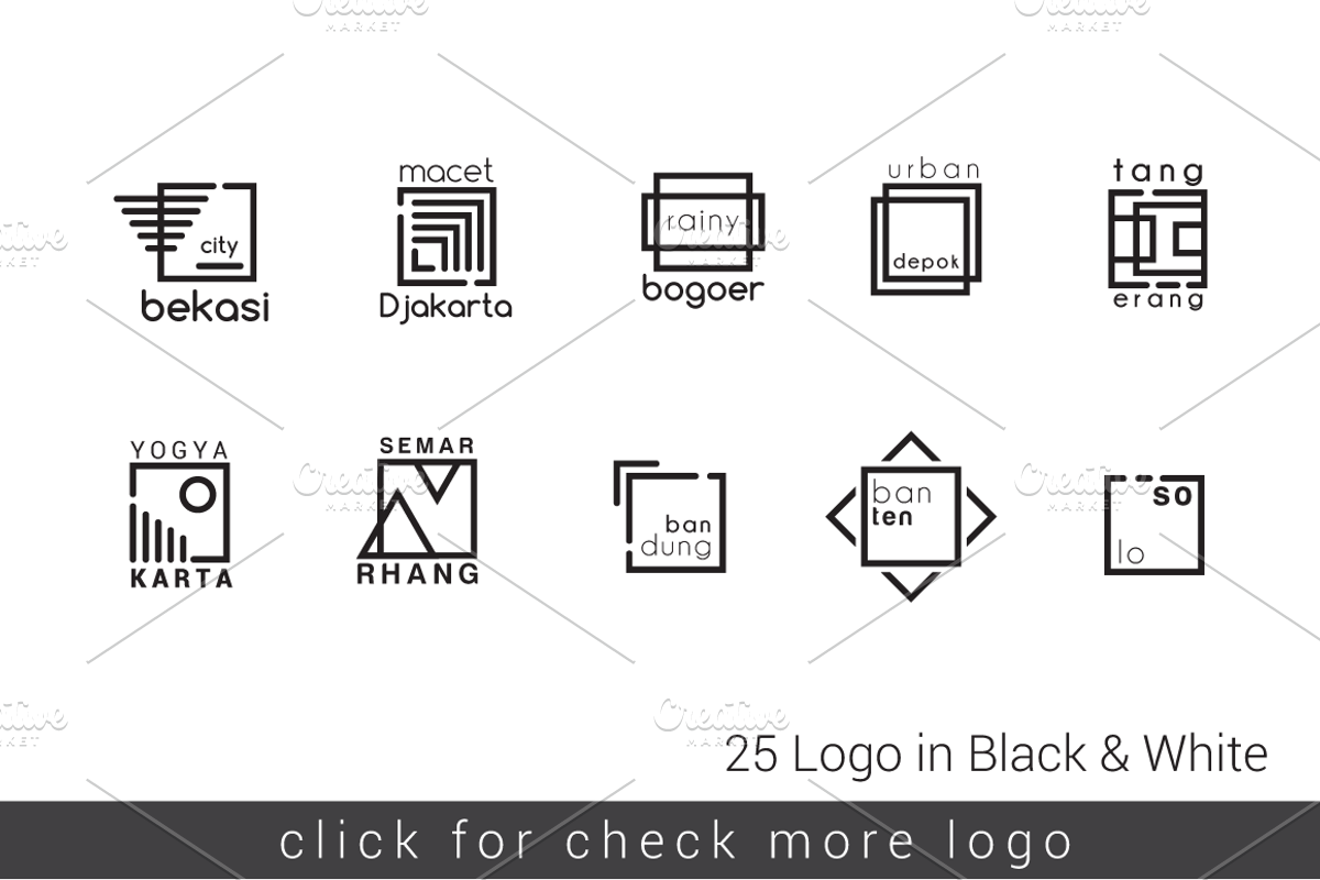 Minimal Square Logo - Hipster Line, a Branding & Logo Template by Sahade Studio (Photo 4 of 17)
