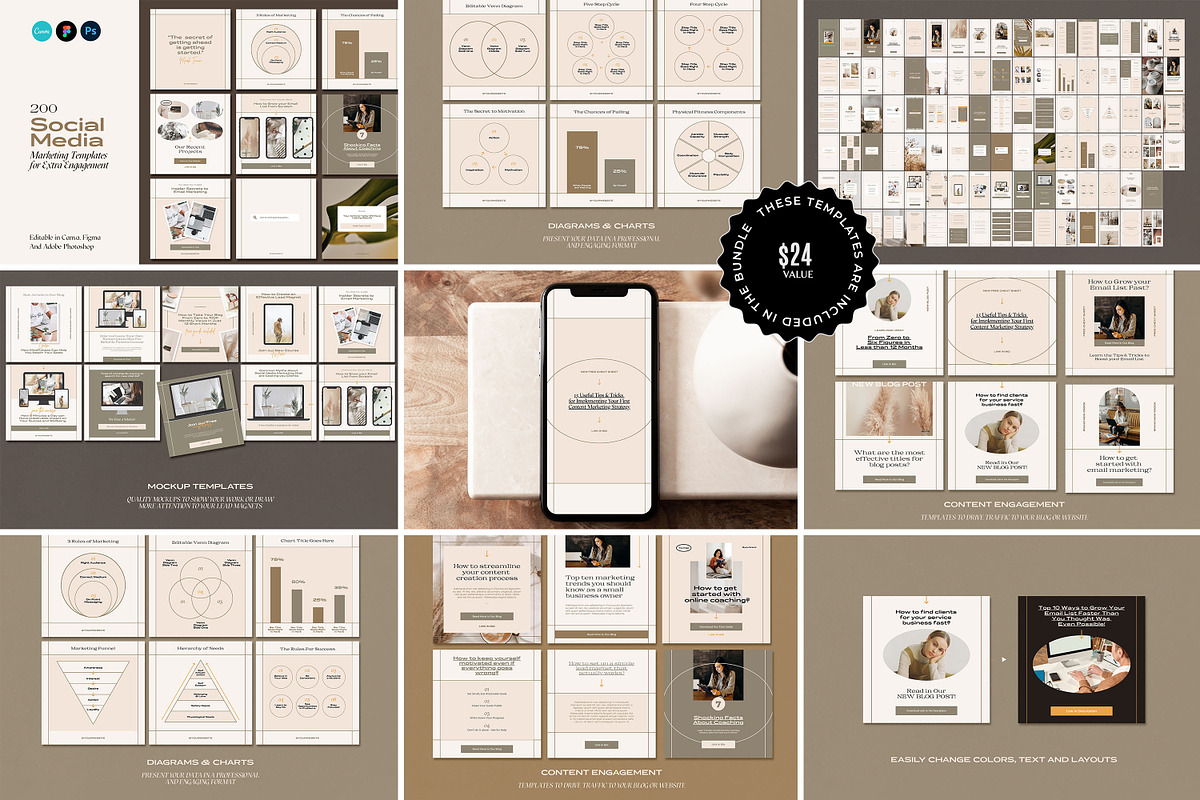 Social Media Templates For CANVA preview 6