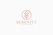 Serenity Nature Balance Logo Tree, a Branding & Logo Template by Signatoro (Thumbnail 2 of 2)