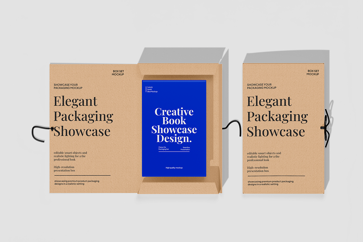 Presentation Box Mockup, a Packaging Mockup by Permadi Creative (Photo 4 of 4)