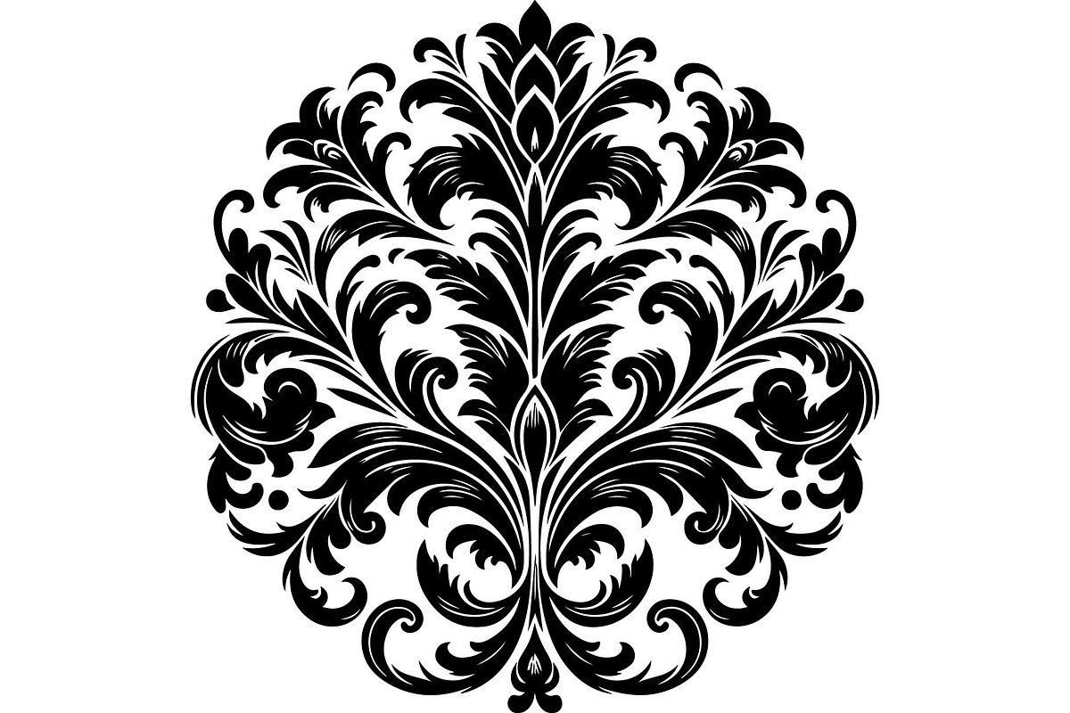 Elegant Black Floral Set, an Object Graphic by jahid234 (Photo 8 of 13)