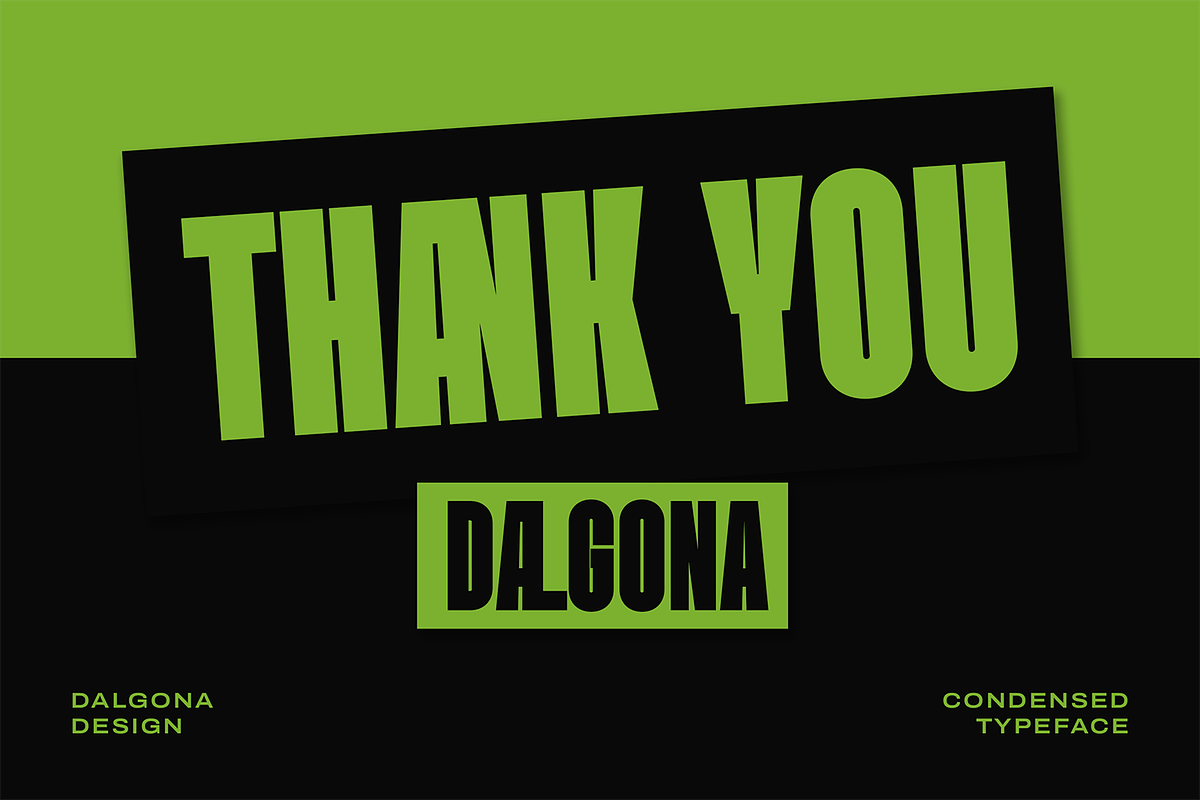 Dalgona Classic Condensed, a Sans Serif Font by Portocraft (Photo 10 of 10)