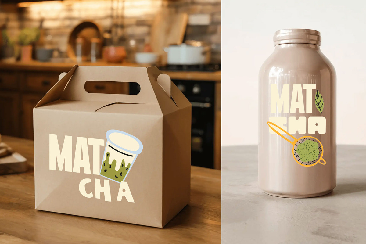 Matcha vector illustration Bundle, a Food Illustration by Luamor (Photo 3 of 10)