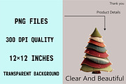 Whimsical Christmas Tree  Clipart Bu, an Illustration by SVGArt (Thumbnail 3 of 8)