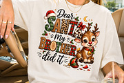Dear Santa My Brother Did It PNG, a Seasonal Illustration by Rose Art (Thumbnail 2 of 4)