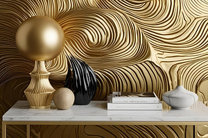 Gold clean vibrant still life image, a Background Photo by ComfortQ