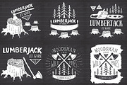 Lumberjack illustrations set, an Object Graphic by Lemon Workshop (Thumbnail 3 of 4)