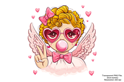 Cupid with Bubblegum PNG Clipart, an Illustration by Black Gallery (Thumbnail 10 of 14)