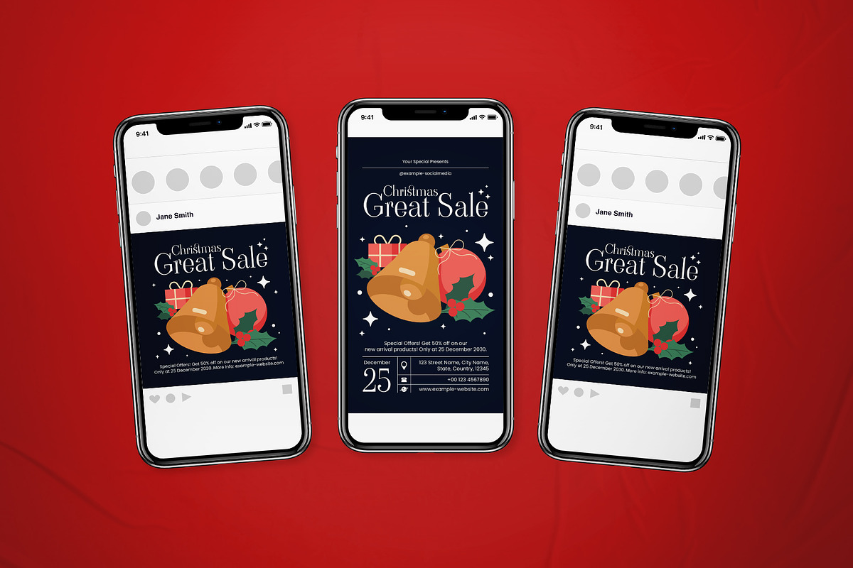 Christmas Sale Flyer Set, a Flyer Template by The Good Store (Photo 2 of 2)