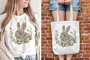 Embroidery Easter Cute Bunny PNG, an Object Graphic by V Design Creator (Thumbnail 5 of 7)