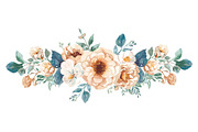 Rustic Orange Floral Set, an Illustration by Designer_Momina (Thumbnail 9 of 16)