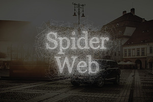 Spider Webs Text Effect