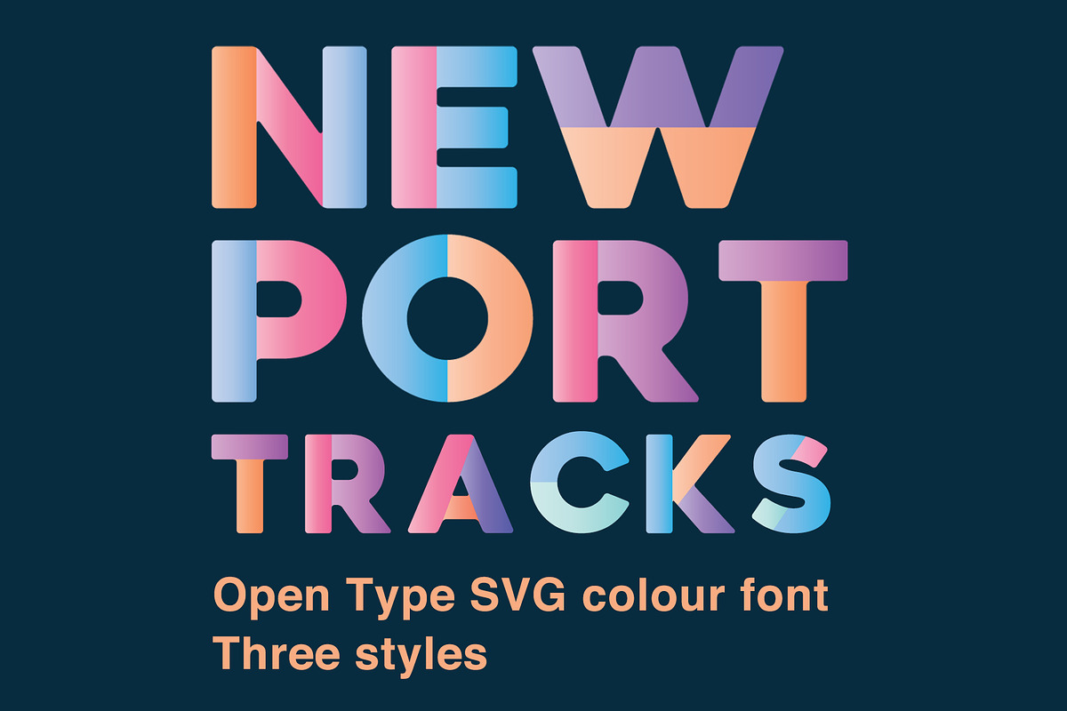Newport Tracks - Colour Font