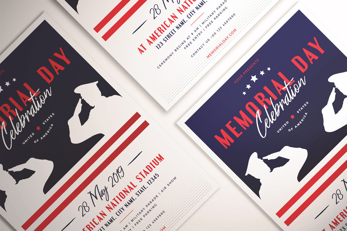 Memorial Day Celebration Flyer, a Flyer Template by KMZVR.Lab