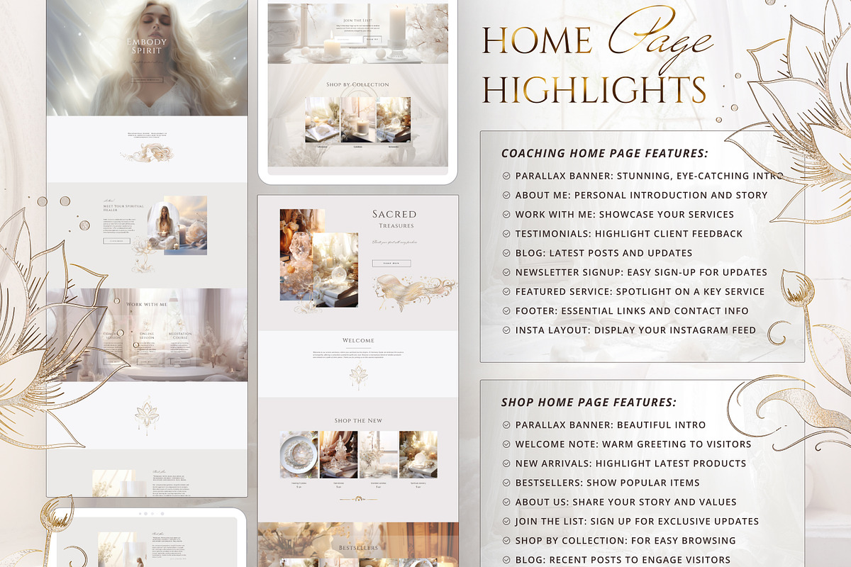 Squarespace Website Template Design, a Squarespace Template by Under My Cozy Roof (Photo 4 of 11)