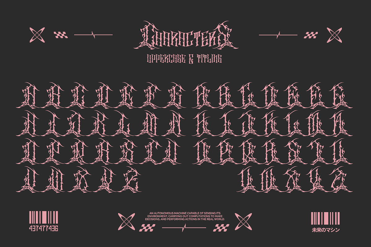 Scarnix - Brutal Heavy Rock Font, a Blackletter Font by Letterara (Photo 11 of 14)
