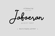 Jaboeran - Script Font, a Script Font by twinstd (Thumbnail 1 of 5)