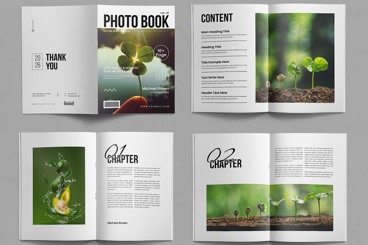 Photo Book Template, a Magazine Template by ContestDesign (Photo 2 of 3)