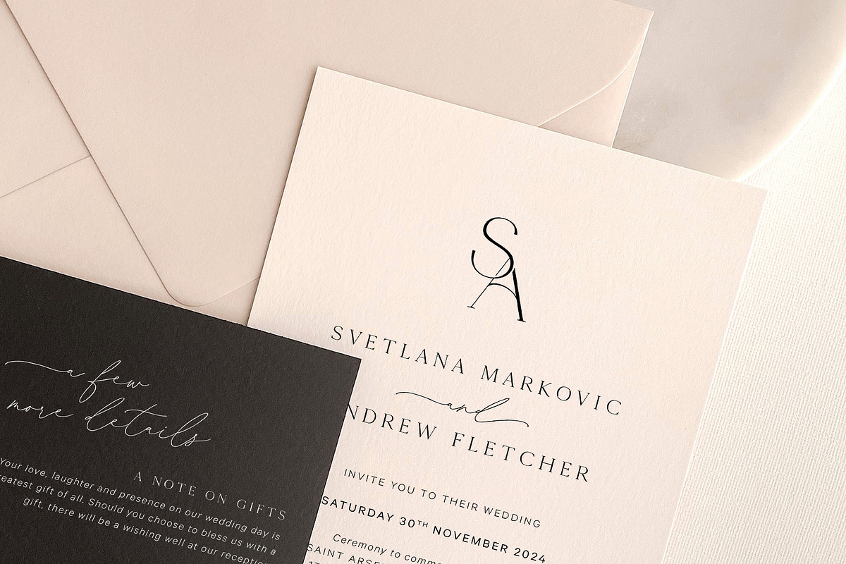 SA monogram, a Branding & Logo Template by LINKED LETTERS STUDIO (Photo 2 of 2)