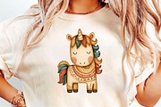 Watercolor Boho Animals Clipart, an Illustration by DreamCafeArt (Thumbnail 6 of 6)