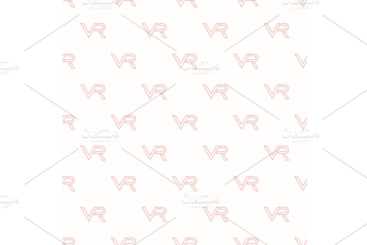 Seamless Modern Pattern With VR, a Pattern Graphic by FineArtStudio (Photo 1 of 3)