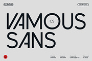 CS Vamous – Modern Sans Serif, a Sans Serif Font by Craft Supply Co. (Thumbnail 1 of 8)