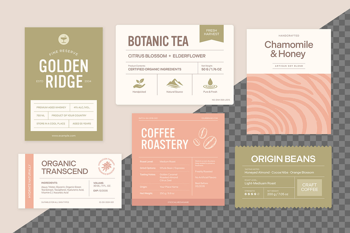 Product Label Template Set, a Brochure Template by BrandPacks (Photo 2 of 14)