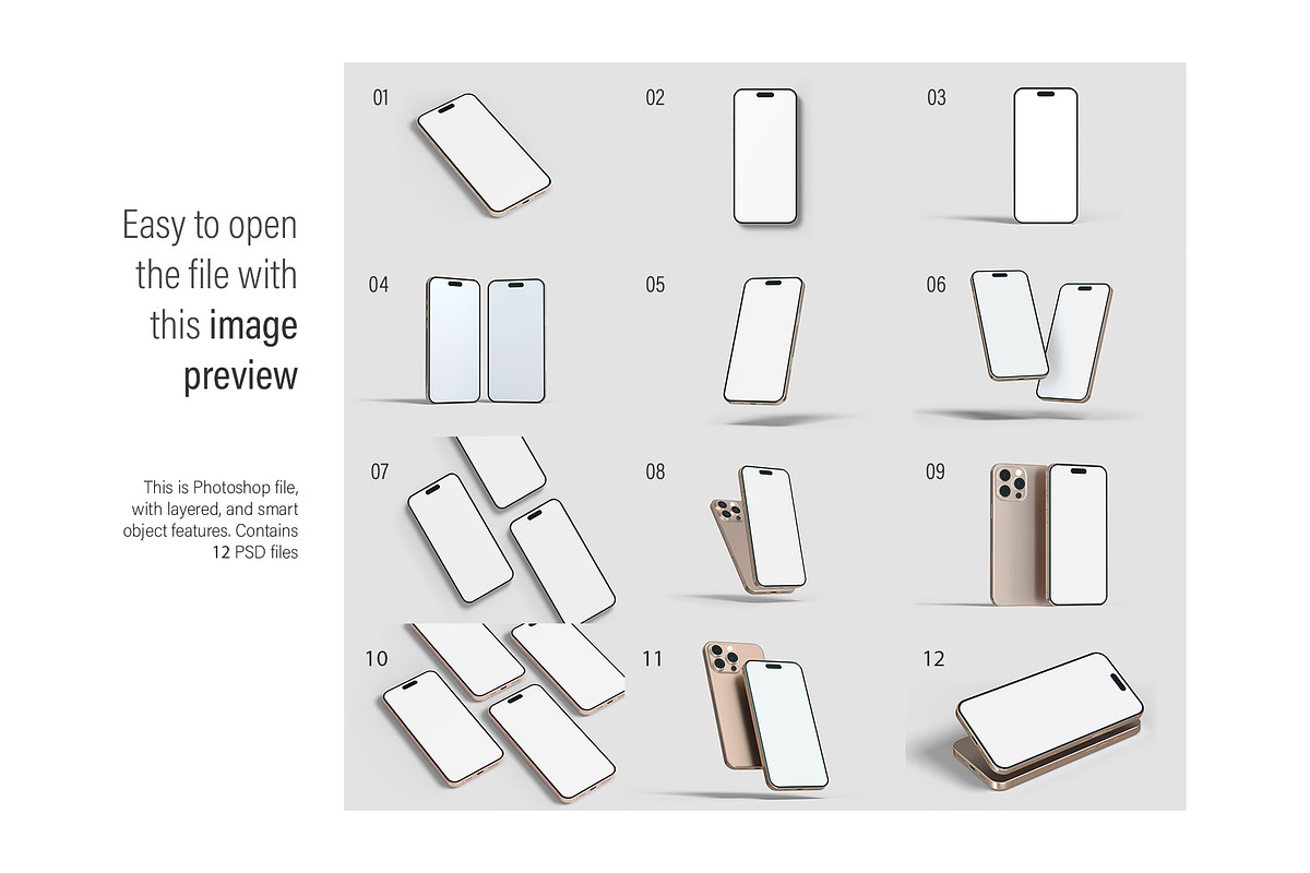 iPhone 16 Pro Max Mockups, an iPhone Mockup by graphiccrew (Photo 16 of 16)