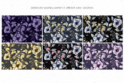 ANEMONE watercolor patterns set, a Pattern Graphic by Anastasia Koba (Thumbnail 9 of 10)