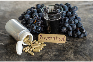 Resveratrol supplements and, a Food & Drink Photo by yanadjana