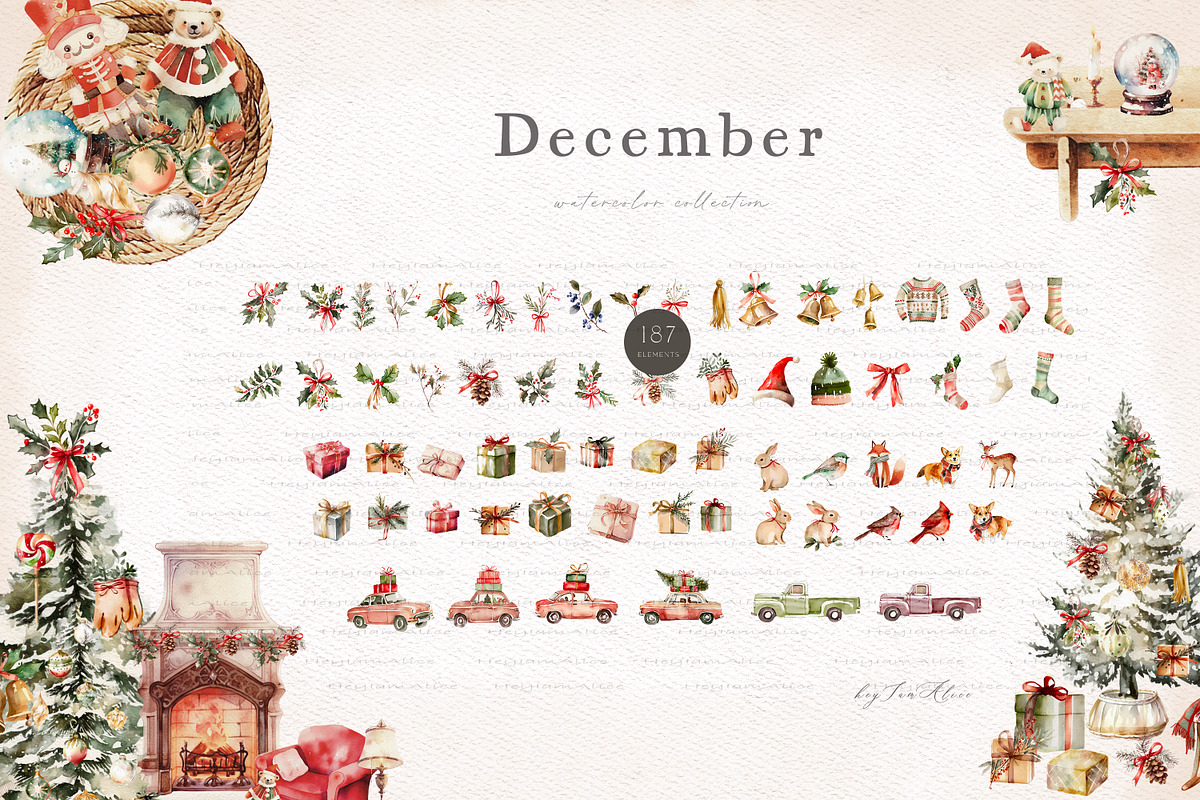 December Christmas, a Decorative Illustration by heyiamalice (Photo 7 of 16)