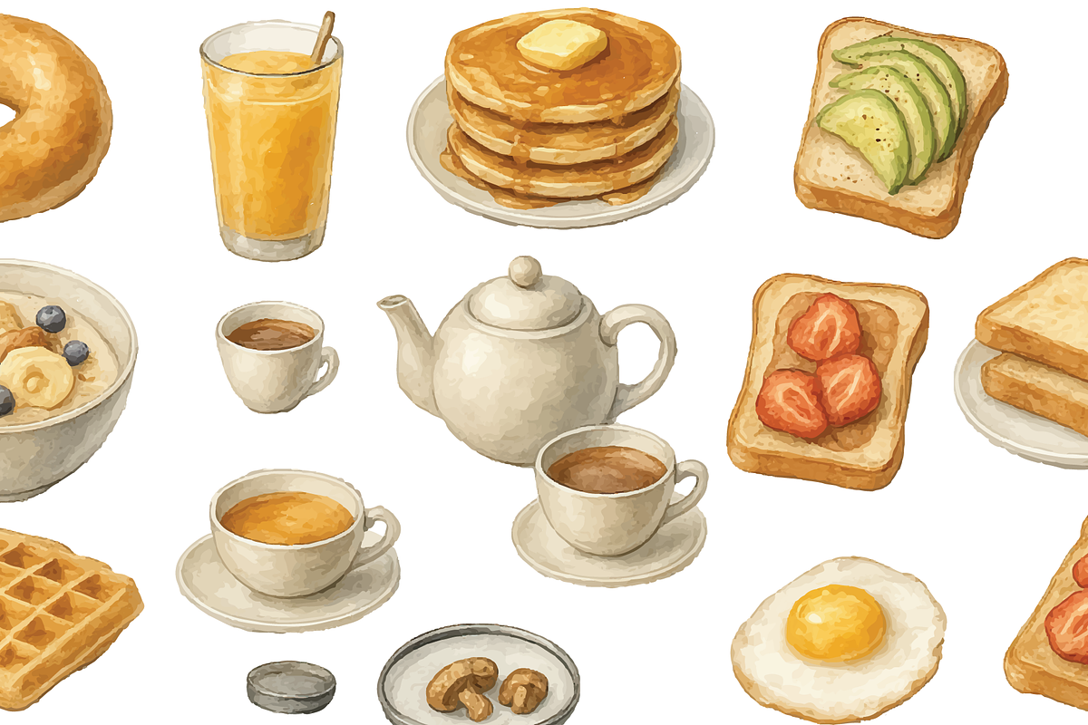 Breakfast Food and Drink Collection, an Object Graphic by RT Studio (Photo 4 of 4)
